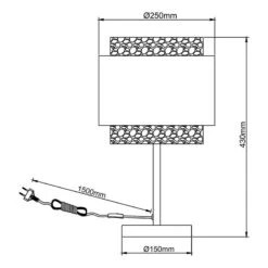 BRILLIANT Lampe Waterlilly -BRILLIANT Magasin 1000373771 230203 500 SKETCH DETAILS P000000001000373771 sketch